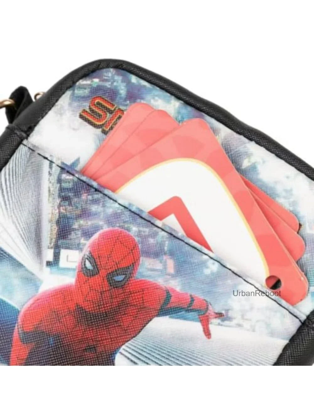 Cute Cartoon PU Crossbody Bag Mini Shoulder Bag Zipper Everyday Purse